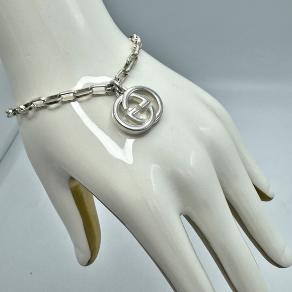 Gucci Interlocking G Chain Linked Bracelet NEW - Picture 1 of 11